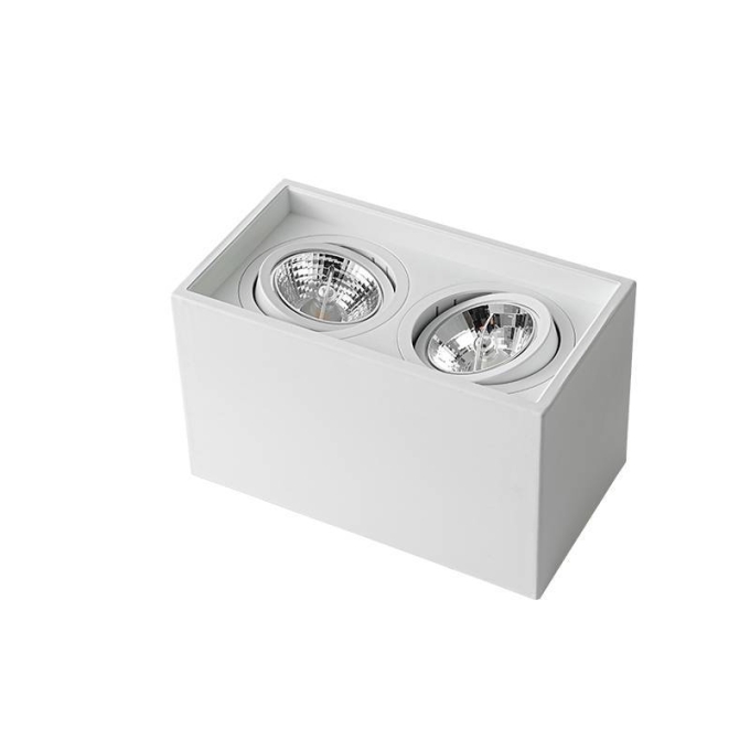 Spot Sobrepor Nordecor Loyo 2L AR70 Branco 216x120x130mm 6988