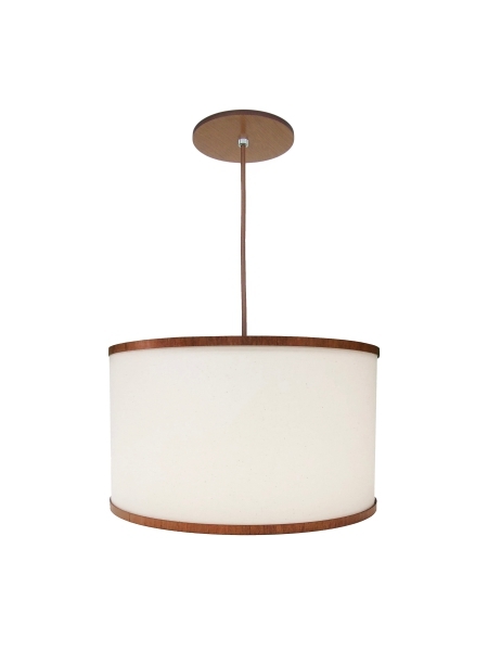 Pendente Classic Lar Soft C3520 Madeira 1L E27 Ø350x200mm 1092

