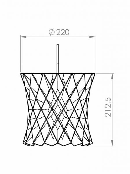 Pendente Classic Lar Trançado Carretel 1L E27 Ø220x213mm 1002