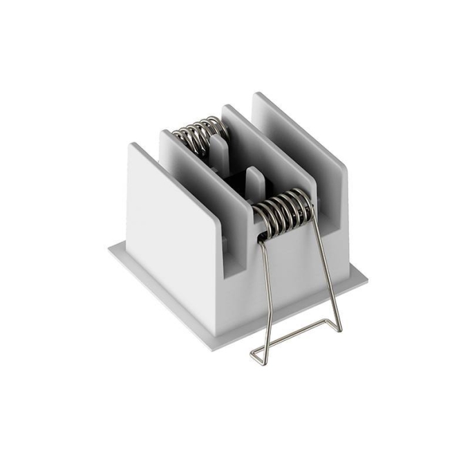 Embutido Nordecor Powerlux 4 Focos 7 watts Branco e Fundo Preto 2700K IRC97 36° Bivolt 52x52x40mm 80013