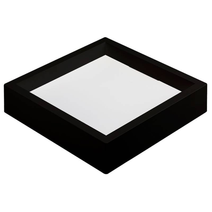 Painel Sobrepor Quadrado Nordecor Kais 24 watts 4000K Preto Bivolt 282x282mm 4256