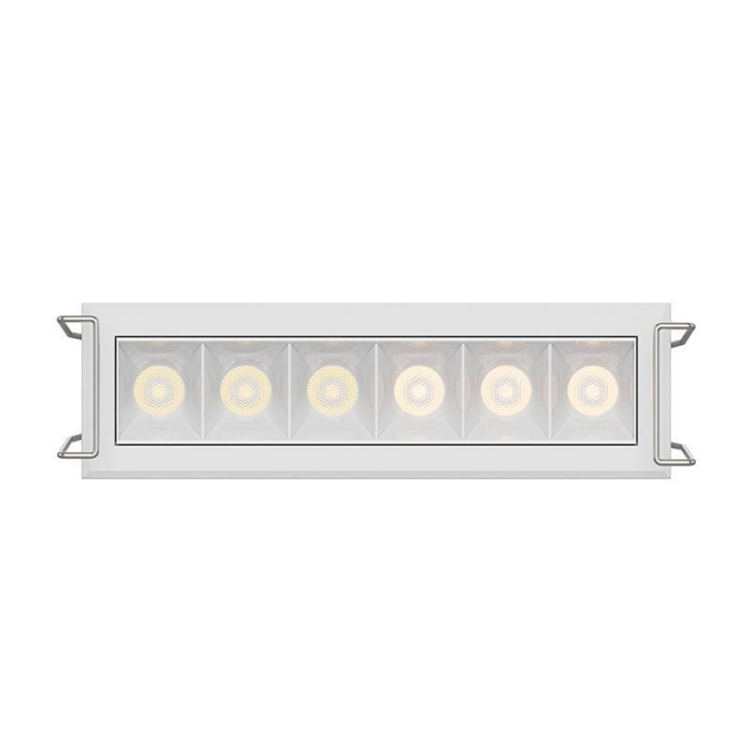 Embutido Nordecor Powerlux 6 Focos 8 watts Branco 2700K IRC97 36° Bivolt 109x32x40mm 80006