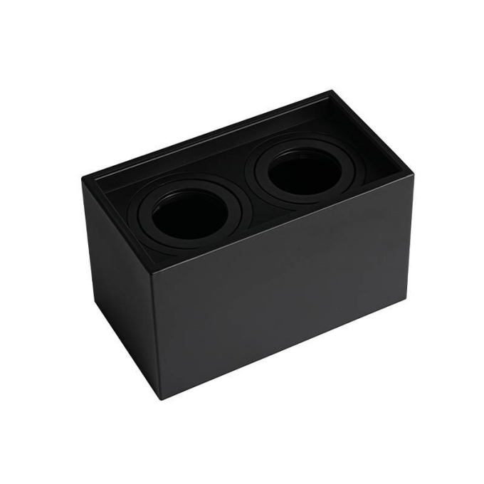 Spot Sobrepor Nordecor Loyo 2L PAR20 Preto 216x120x130mm 6987