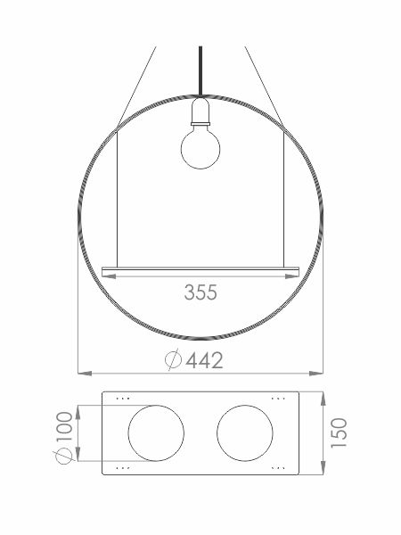 Pendente Classic Lar Jardim 1L E27 Ø142x440mm 1063