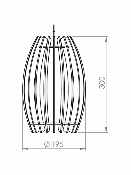 Pendente Classic Lar Tambor 20 1L E27 Ø200x300mm 1012