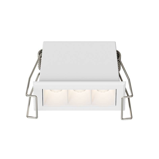 Embutido Nordecor Powerlux 3 Focos 5 watts Branco 2700K IRC97 36° Bivolt 62x32x40mm 80003