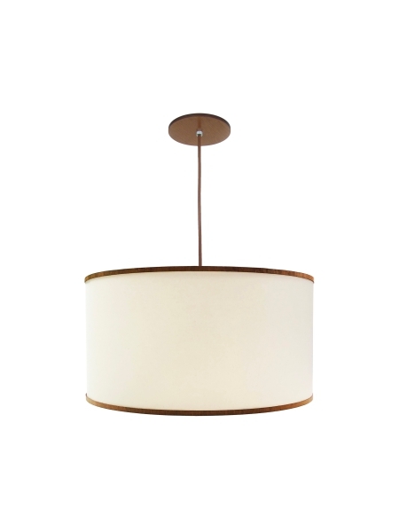 Pendente Classic Lar Soft C4523 Madeira 1L E27 Ø450x230mm 1093

