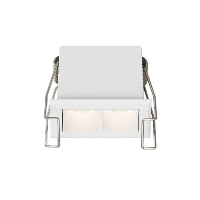 Embutido Nordecor Powerlux 2 Focos 3 watts Branco 2700K IRC97 36° Bivolt 52x32x40mm 80000