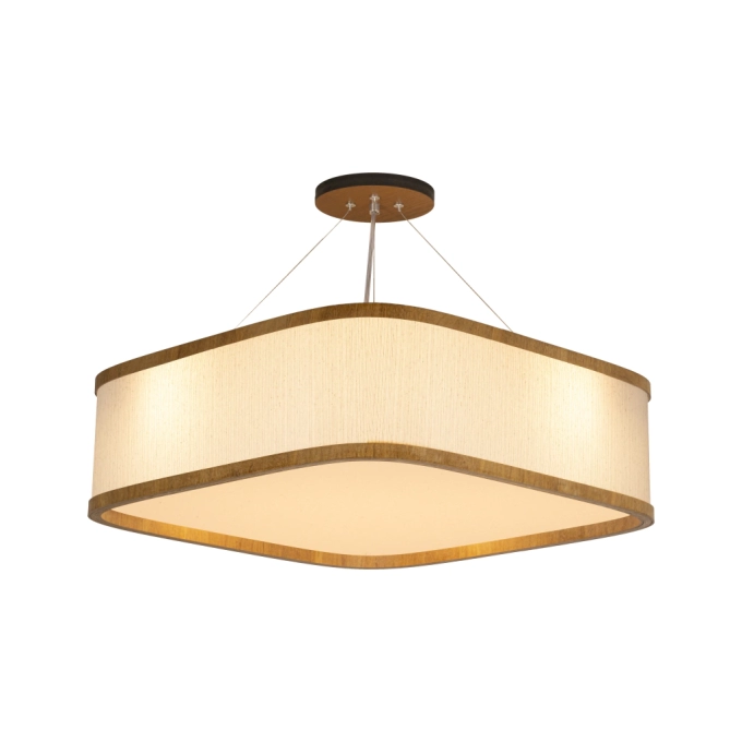 Pendente Classic Lar Soft Lamé C5517 Madeira 5L E27 170x550x550mm 1193


