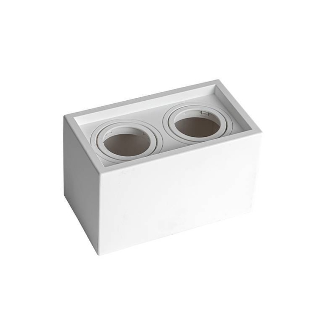 Spot Sobrepor Nordecor Loyo 2L MR16 Branco 166x94x96mm 6984
