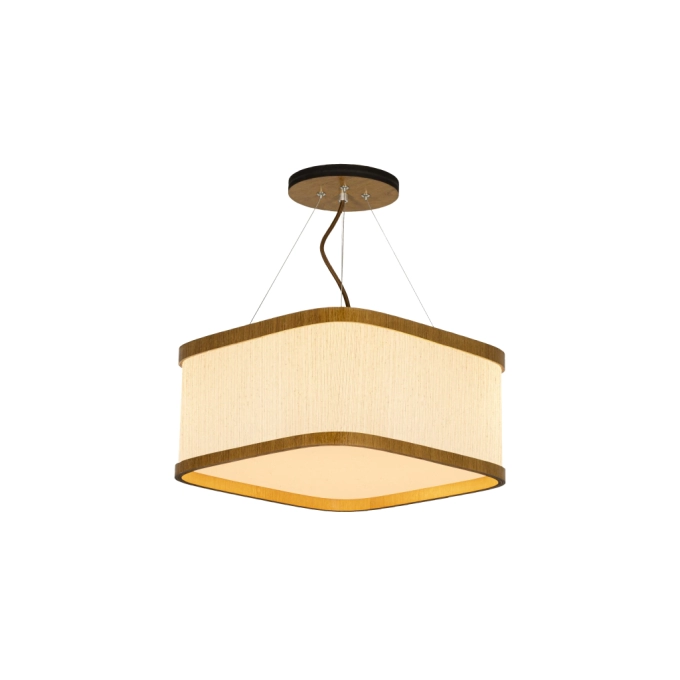 Pendente Classic Lar Soft Lamé C3517 Madeira 3L E27 170x350x350mm 1191

