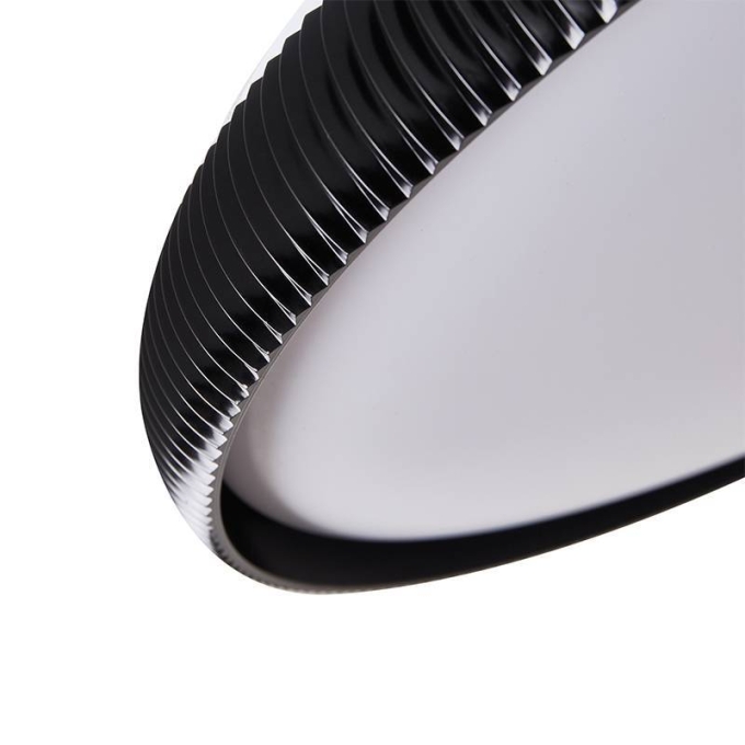 Plafon Nordecor Rond 33 watts Multitemperatura Preto Ø520x60mm 90037