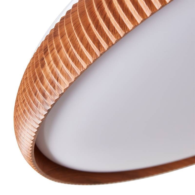 Plafon Nordecor Rond 33 watts Multitemperatura Imbuia Ø520x60mm 90038