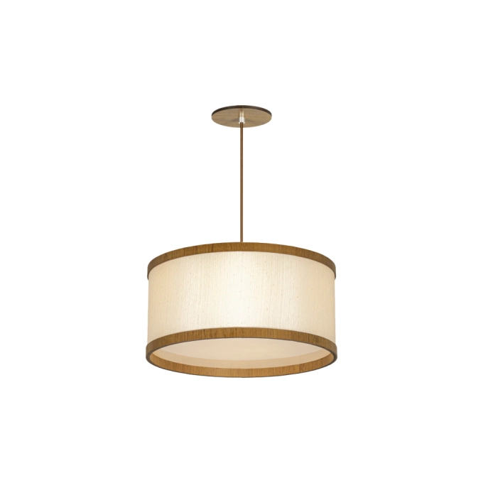 Pendente Classic Lar Soft C3517 Madeira 2L E27 Ø350x170mm 1122

