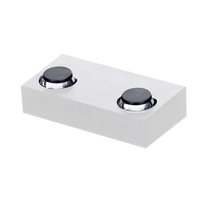 Arandela Nordecor Flou Duo 4 watts 2700K 40° IP65 Branco 96x48x30mm 2980