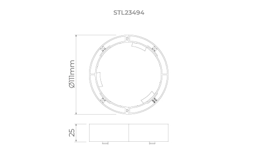 Anel de Elevação Stella para Embutidos S.Ground 18,5 watts (02 unidades) STL23494