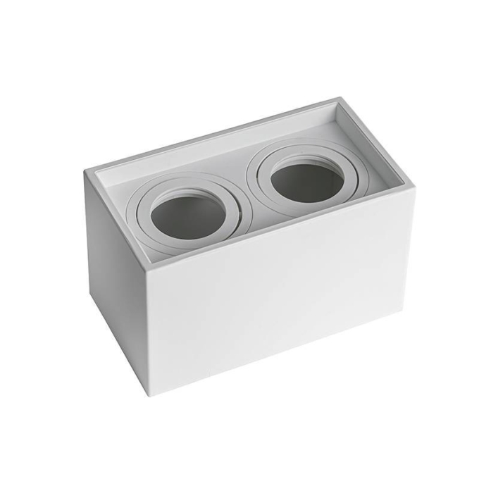 Spot Sobrepor Nordecor Loyo 2L AR70 Branco 216x120x130mm 6988