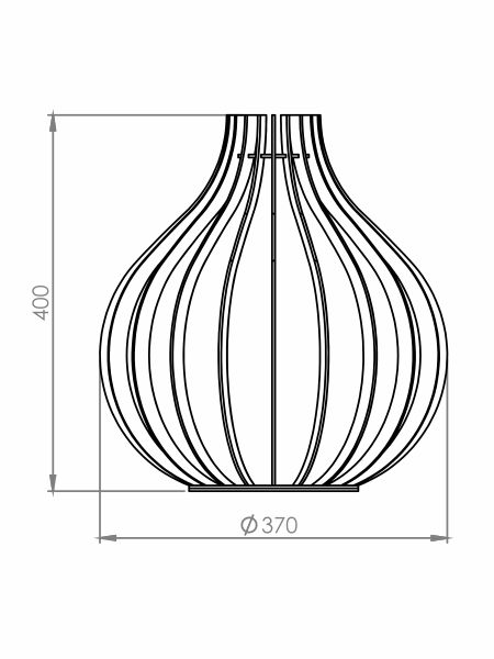 Pendente Classic Lar Flamboyant 37 1L E27 Ø370x400mm 1043