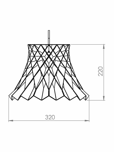 Pendente Classic Lar Trançado Romana 45 1L E27 Ø315x220mm 1005