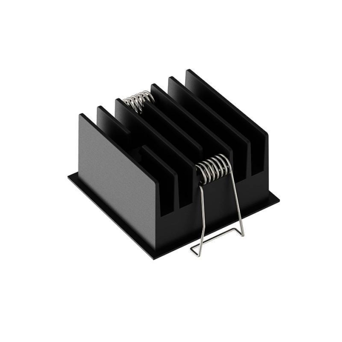 Embutido Nordecor Powerlux 9 Focos 12 watts Preto 2700K IRC97 36° Bivolt 71x71x40mm 80017