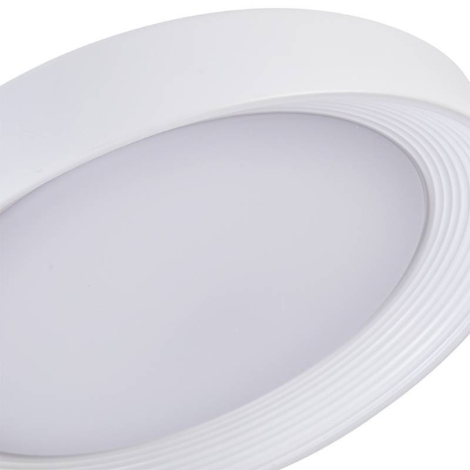 Plafon Nordecor Veta 36 watts Multitemperatura Branco Ø500x105mm 90019