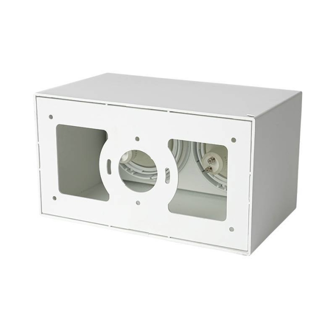 Spot Sobrepor Nordecor Loyo 2L AR70 Branco 216x120x130mm 6988