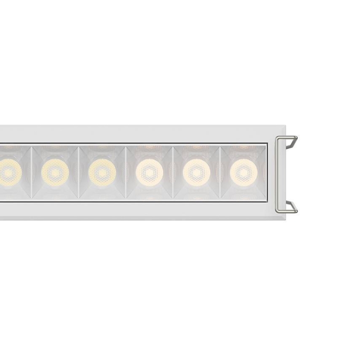 Embutido Nordecor Powerlux 12 Focos 18 watts Branco 2700K IRC97 36° Bivolt 109x32x40mm 80009