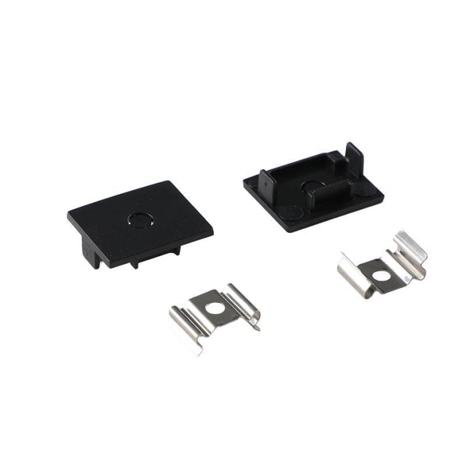 Perfil Sobrepor Nordecor Brise Preto 23x18mm Barra 2 metros 4338