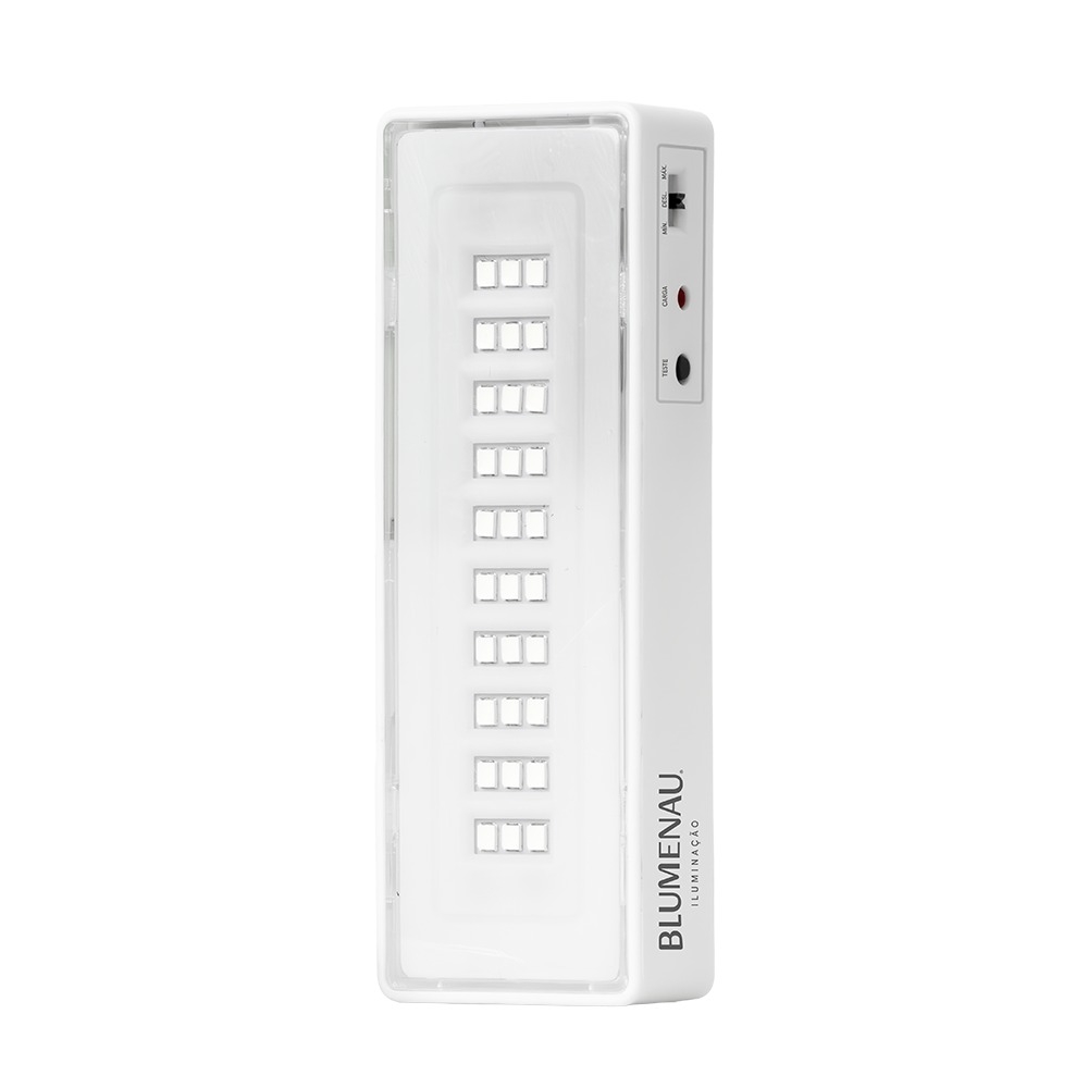 Luminária de Emergência Blumenau 1 watt 30 Leds 100 Lumens 115x40x20mm 40030134-3