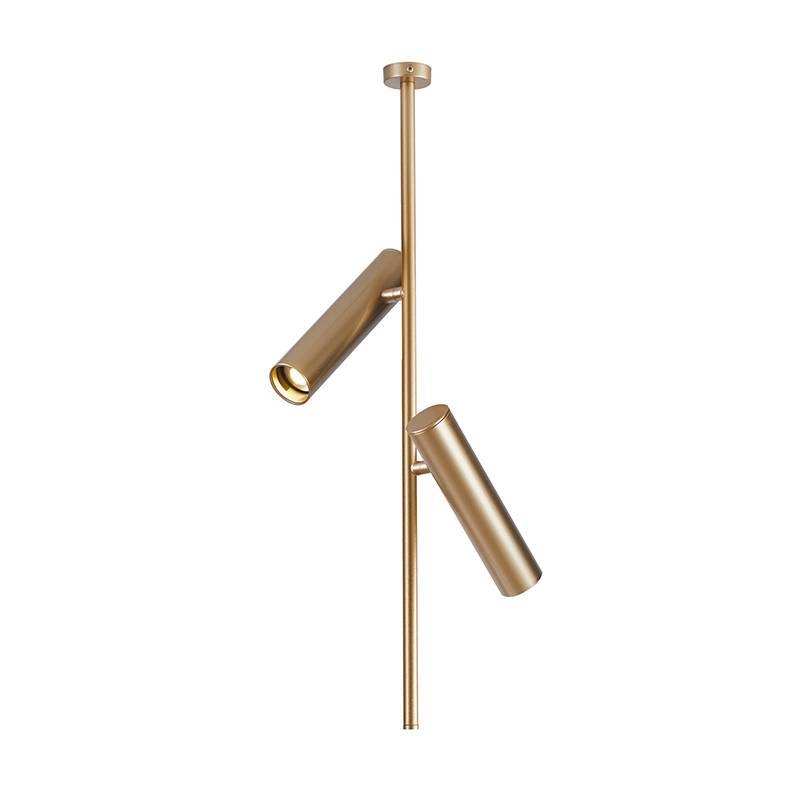 Spot Direcionavel Nordecor Clus 2L Mini Dicroica MR11 Dourado 190x830mm 2995