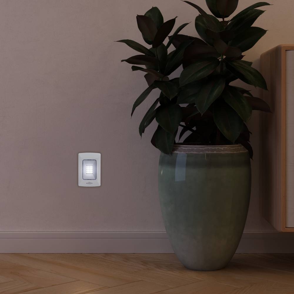 Luminária de Emergência Blumenau 1 watt para Caixa 4x2 16 Leds 100 Lumens 120x50x33mm 40046004-3