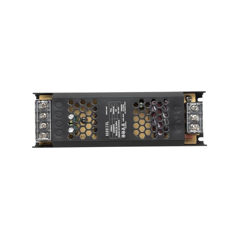 Fonte 12V Nordecor 8,5A 100 watts IP20 Bivolt 168x52x21mm 7042