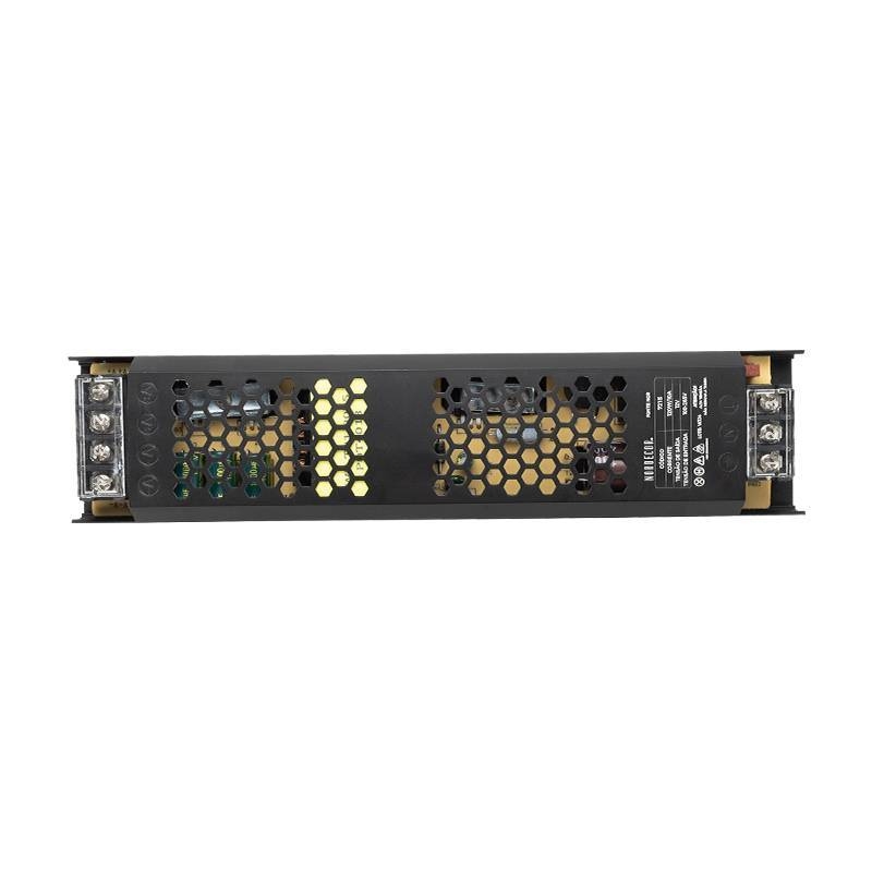 Fonte 12V Nordecor 10A 120 watts Slim IP20 Bivolt 233x53x21mm 7215