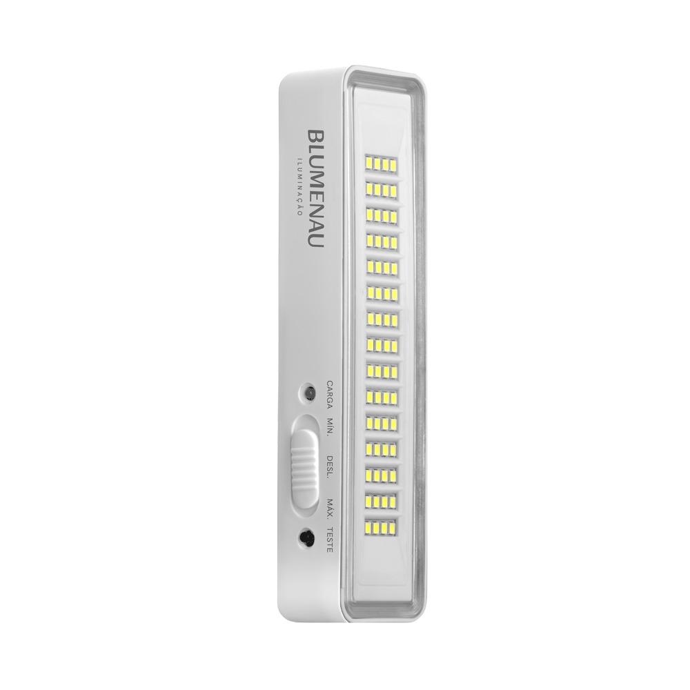 Luminária de Emergência Blumenau 4 watts 60 Leds 300 Lumens 160x42x25mm 41060044-3