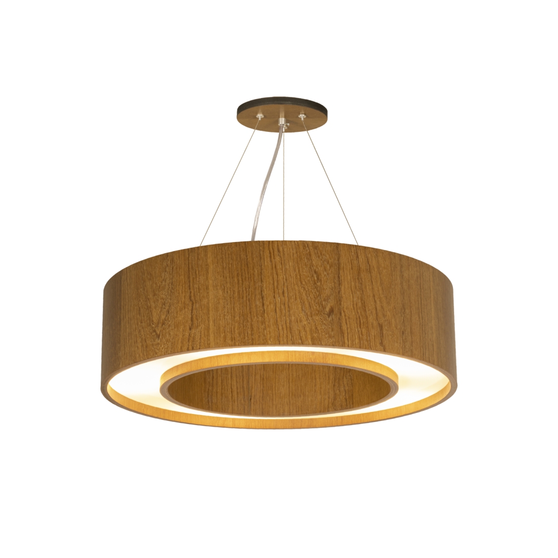 Pendente Classic Lar Anel 55 Madeira 5L E27 Ø550x152mm 1151

