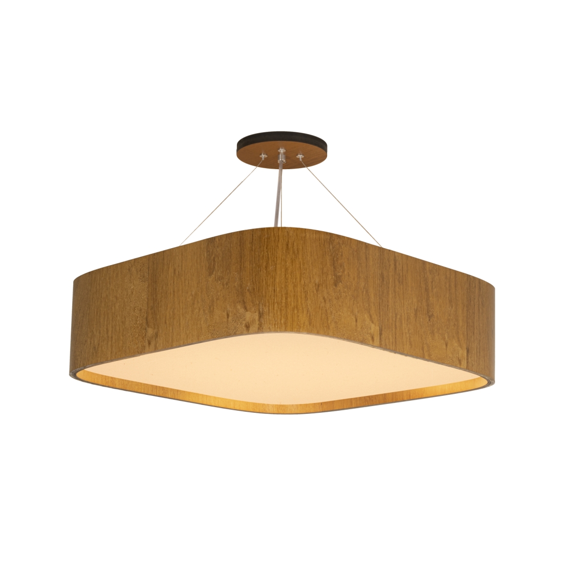 Pendente Classic Lar Lamé 55 Madeira 5L E27 152x550x550mm 1186


