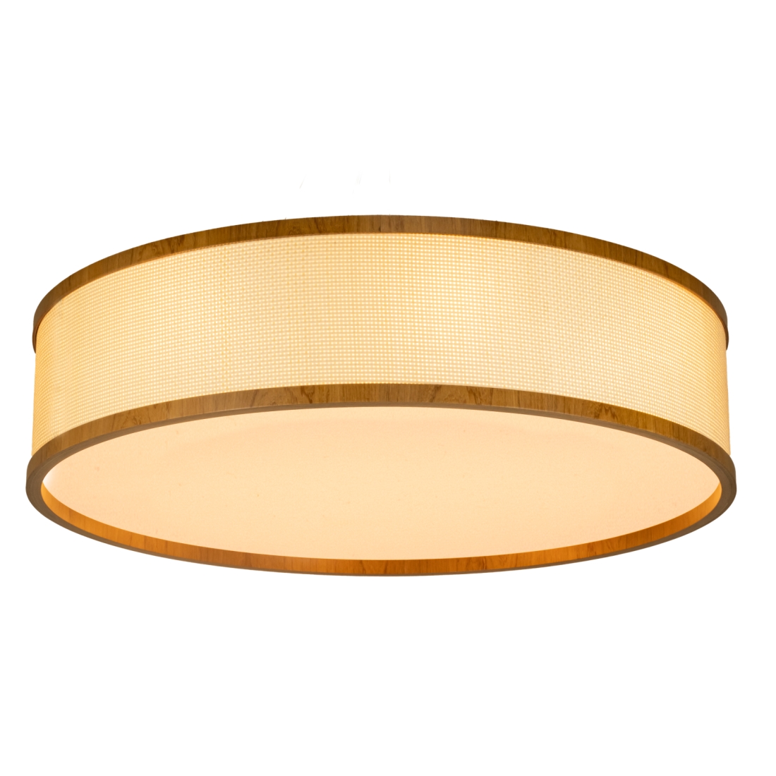 Plafon Classic Lar Palha Leve PL7017 Madeira 8L E27 Ø700x170mm 1281

