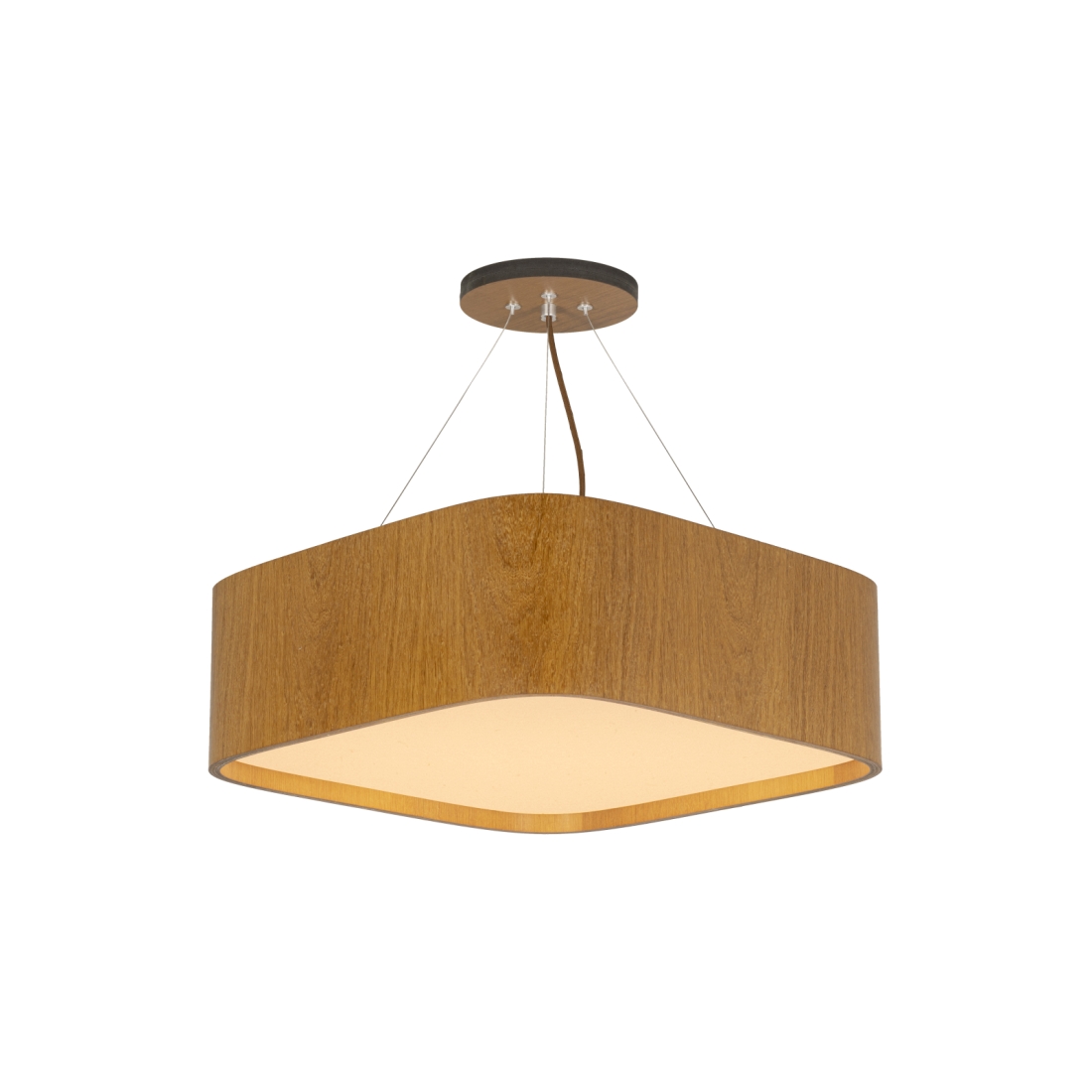 Pendente Classic Lar Lamé 45 Madeira 4L E27 152x440x440mm 1185

