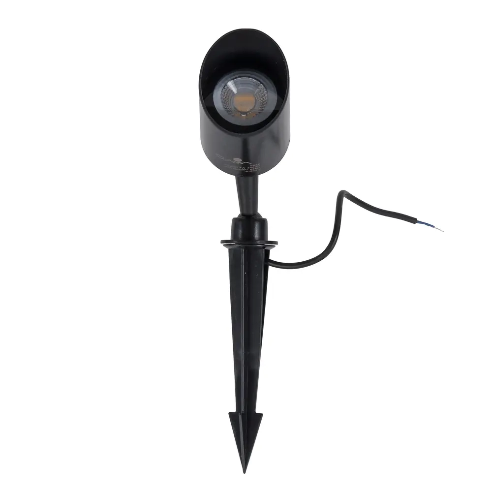Espeto Gaya 7 watts 3000K IP65 Preto 36° Bivolt Ø80x160mm 9692