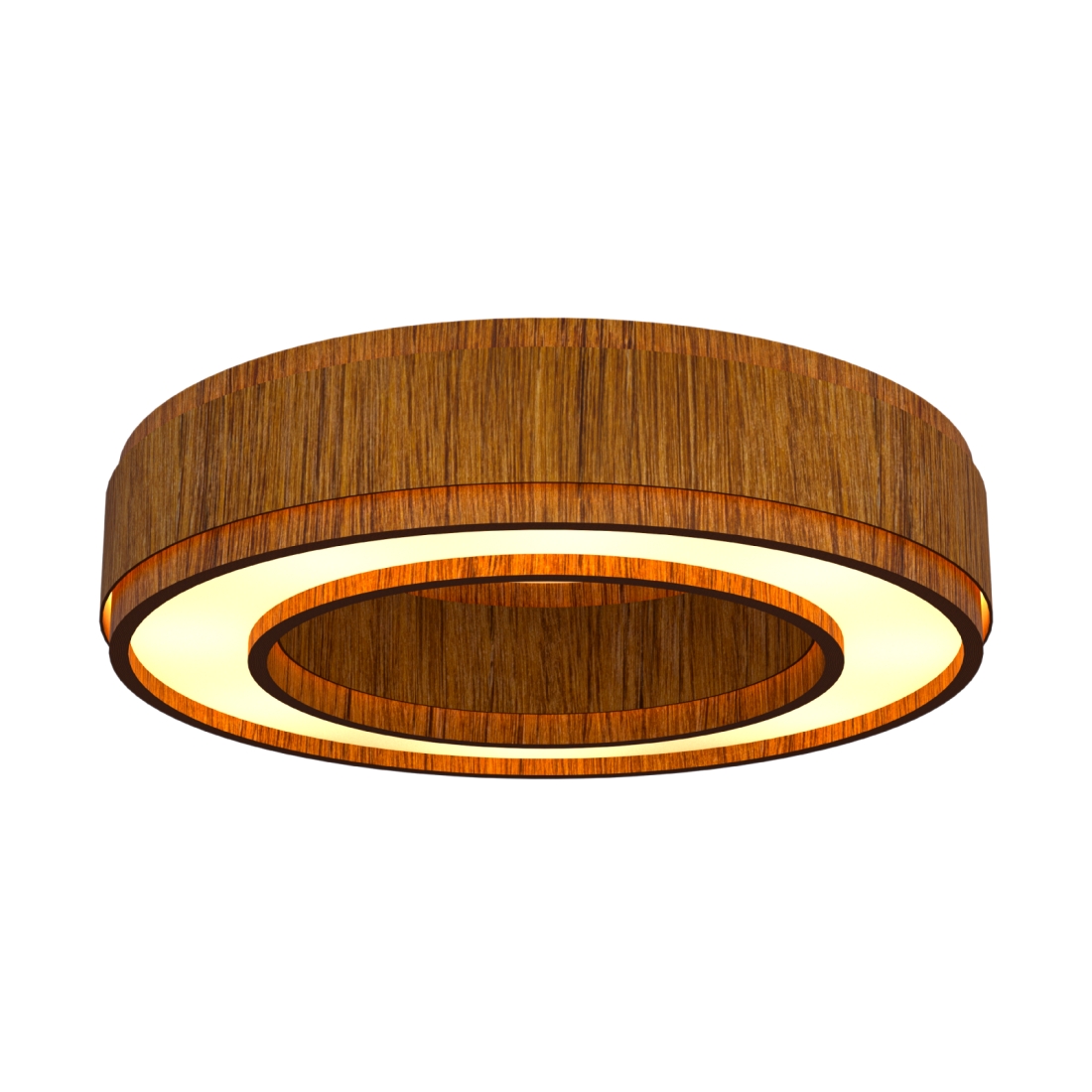 Plafon Classic Lar Anel Saturno 70 Madeira 8L E27 Ø700x152mm 1278

