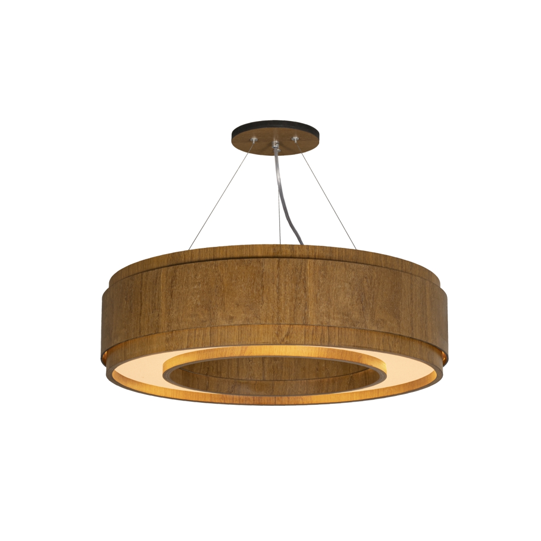 Pendente Classic Lar Anel Saturno 55 Madeira 5L E27 Ø550x152mm 1218

