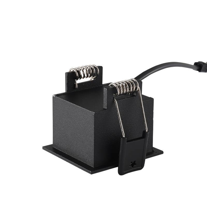 Embutido Nordecor Downlight Powerus Direcional Preto 2 watts 3000K IRC90 35° Bivolt 48x52mm 6969