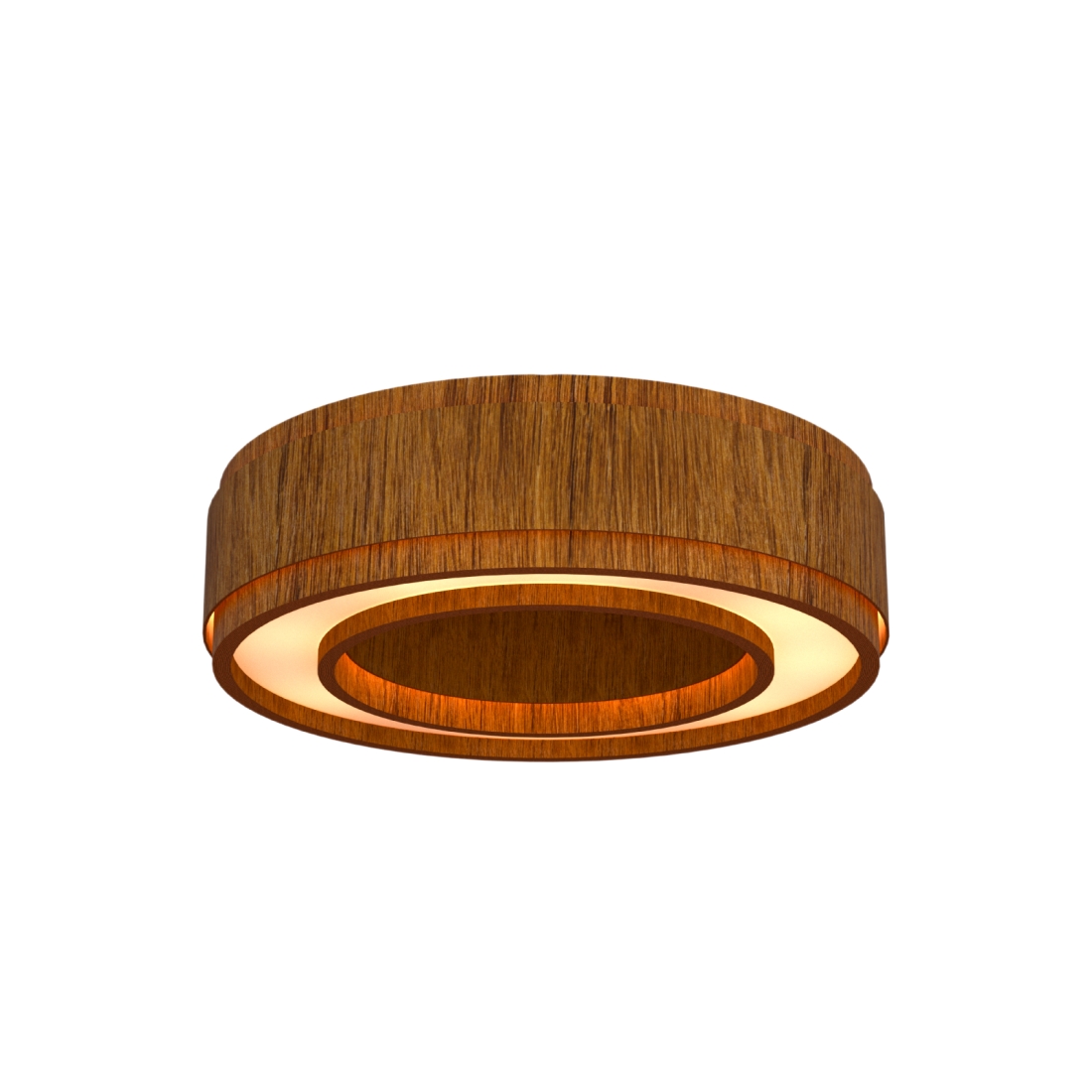 Plafon Classic Lar Anel Saturno 55 Madeira 5L E27 Ø550x152mm 1277

