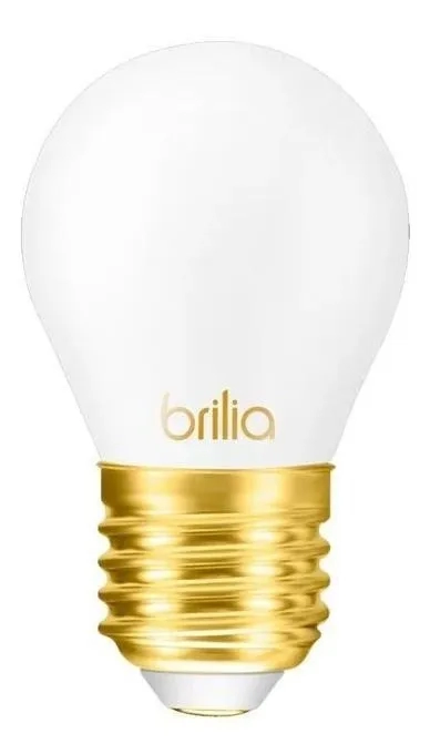 Lâmpada Mini Globo Brilia Filamento Milky 2,5 watts Âmbar Bivolt 280º Ø45x78mm 301160