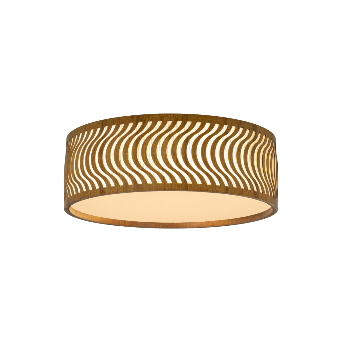 Plafon Classic Lar Ondas Slim 55 Madeira 5L E27 Ø550x185mm 1146
