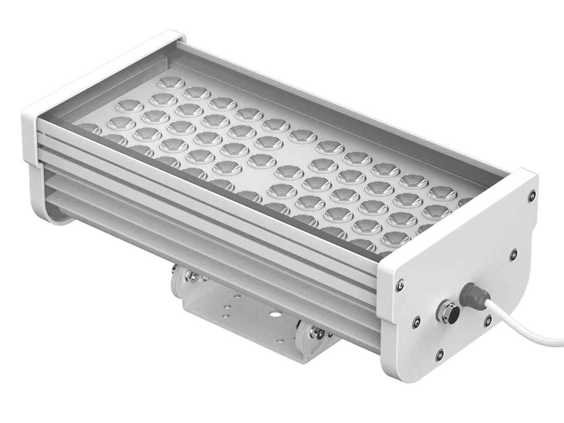 Projetor Powerlume Longo Alcance Facho 4° 60 watts IP67 Alumínio e Difusor Vidro Bivolt 180x372mm PLA60W