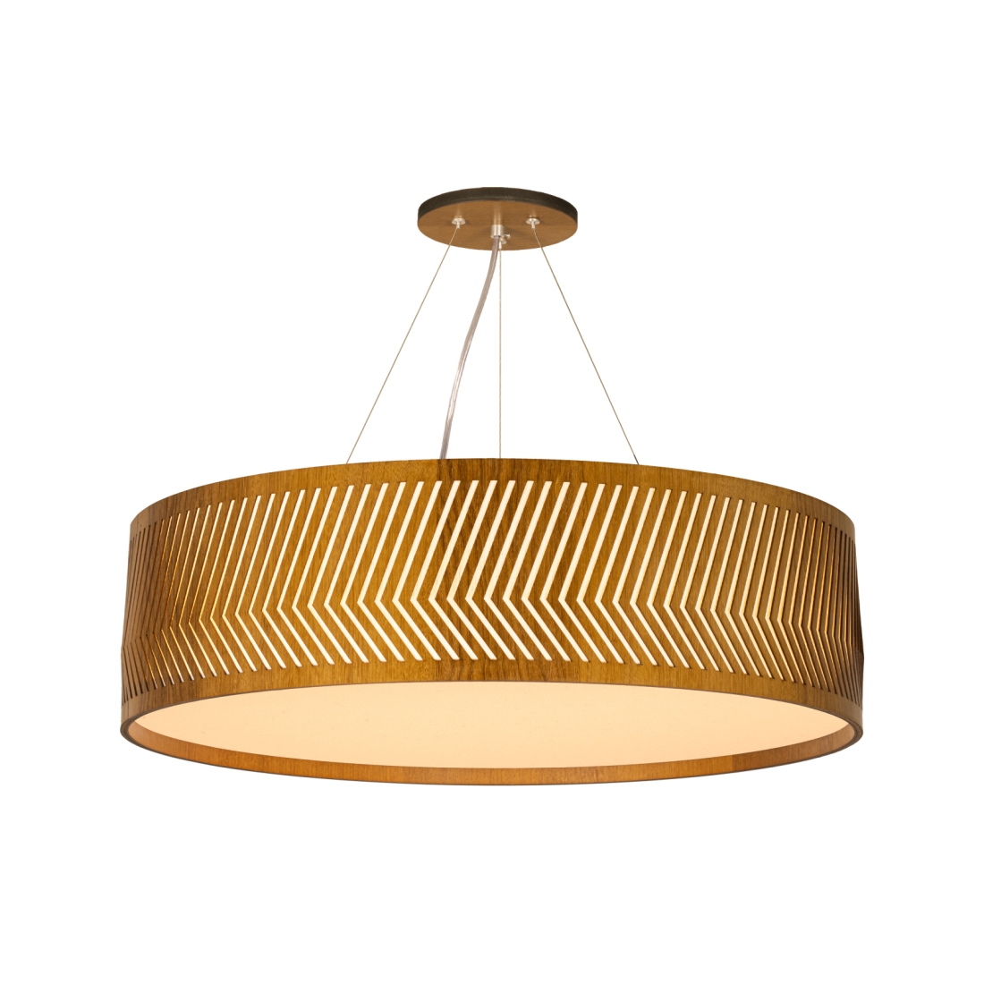 Pendente Classic Lar Balaio Slim 70 Madeira 8L E27 Ø700x185mm 1288
