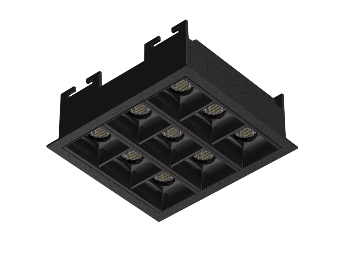 Luminária de Embutir Powerlume Dot Line 17 watts 36° IP40 102x92x38mm Bivolt DOTEMB-Q-17W