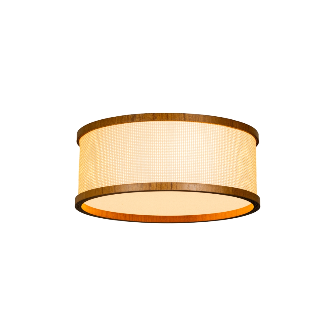 Plafon Classic Lar Palha Leve PL5517 Madeira 5L E27 Ø550x170mm 1262

