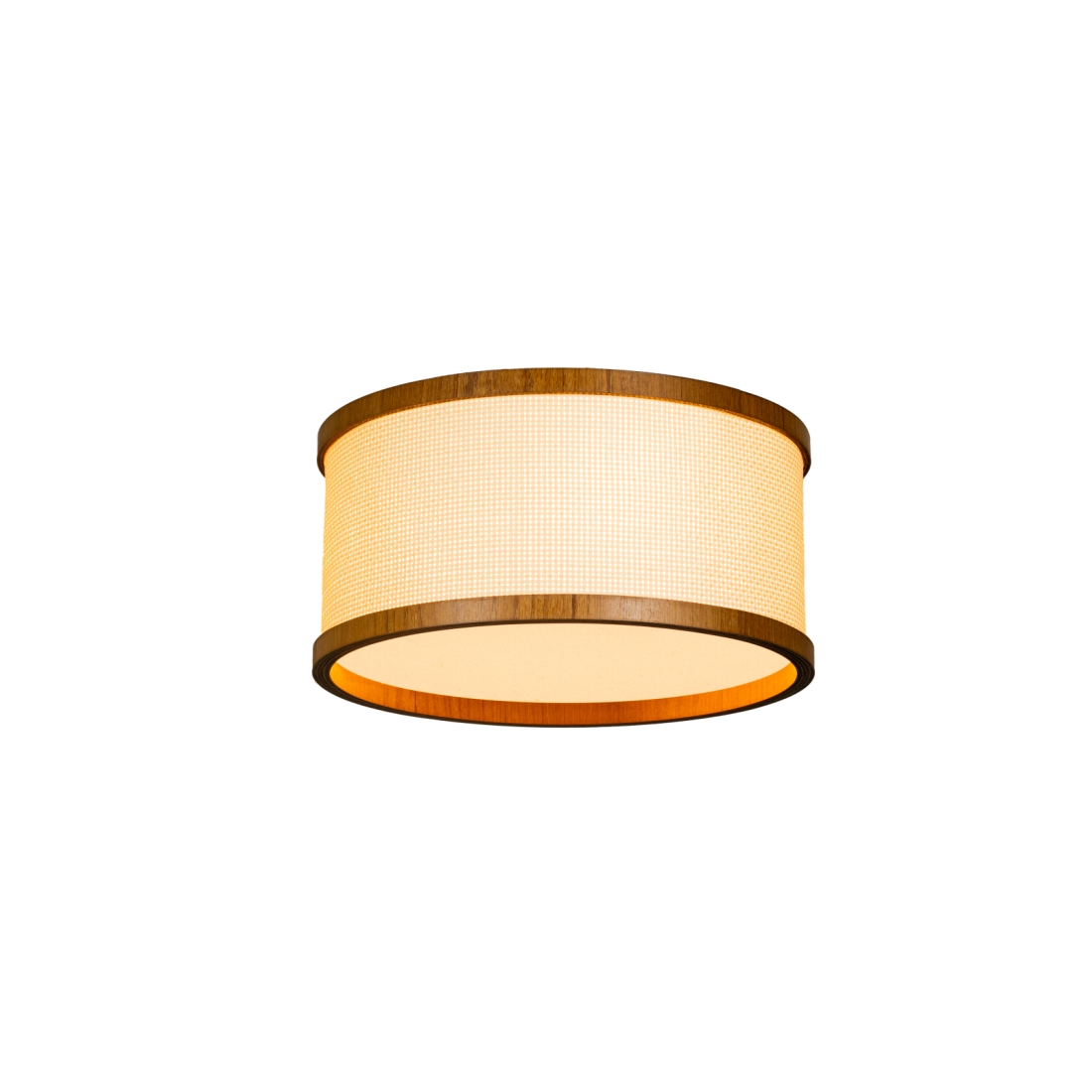 Plafon Classic Lar Palha Leve PL3517 Madeira 2L E27 Ø350x170mm 1260

